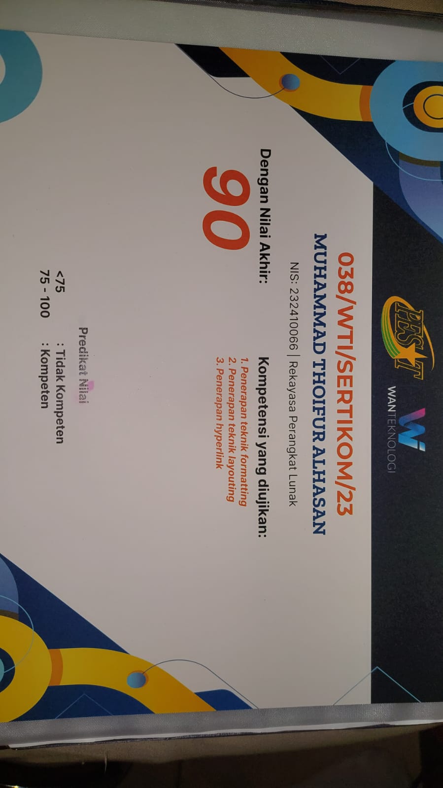 Frontend Certificate